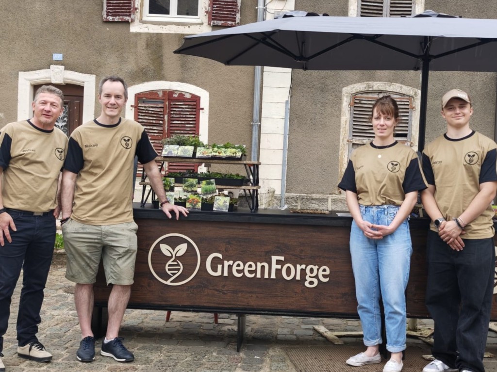 L'équipe GreenForge sur le stand